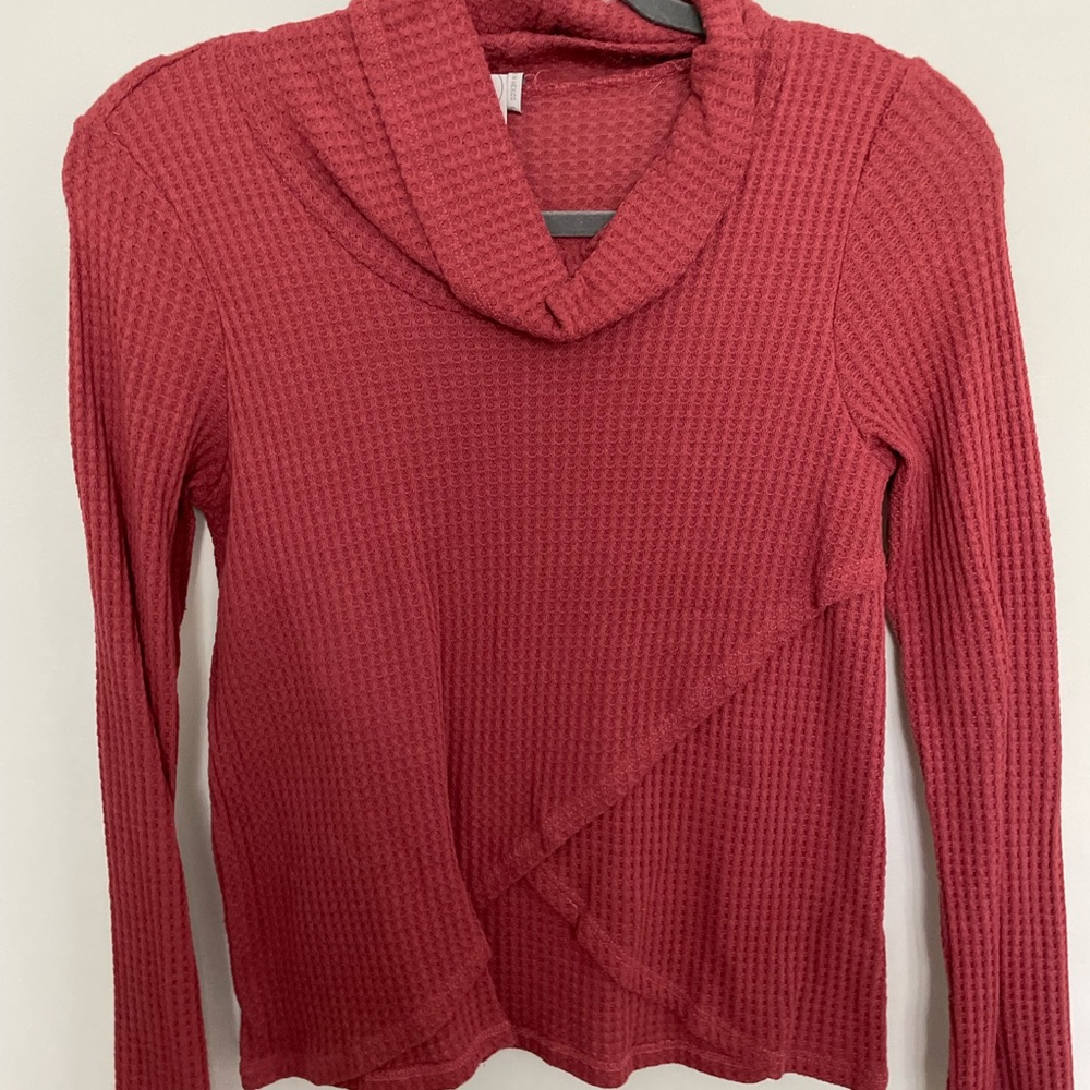 cowl neck sweater